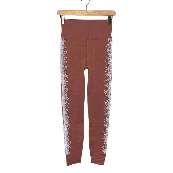 Fabletics Sculptknit High Waisted Reflective Leggings Size XS / Chestnut - Picture 2 of 7
